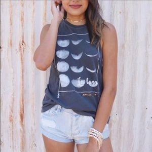 SOLD - Spiritual Gangster La Luna Crop Tank